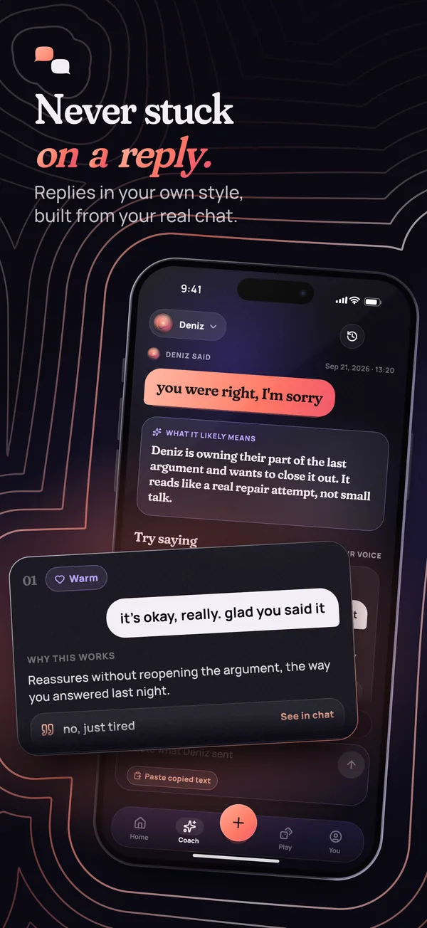 Never stuck on a reply.