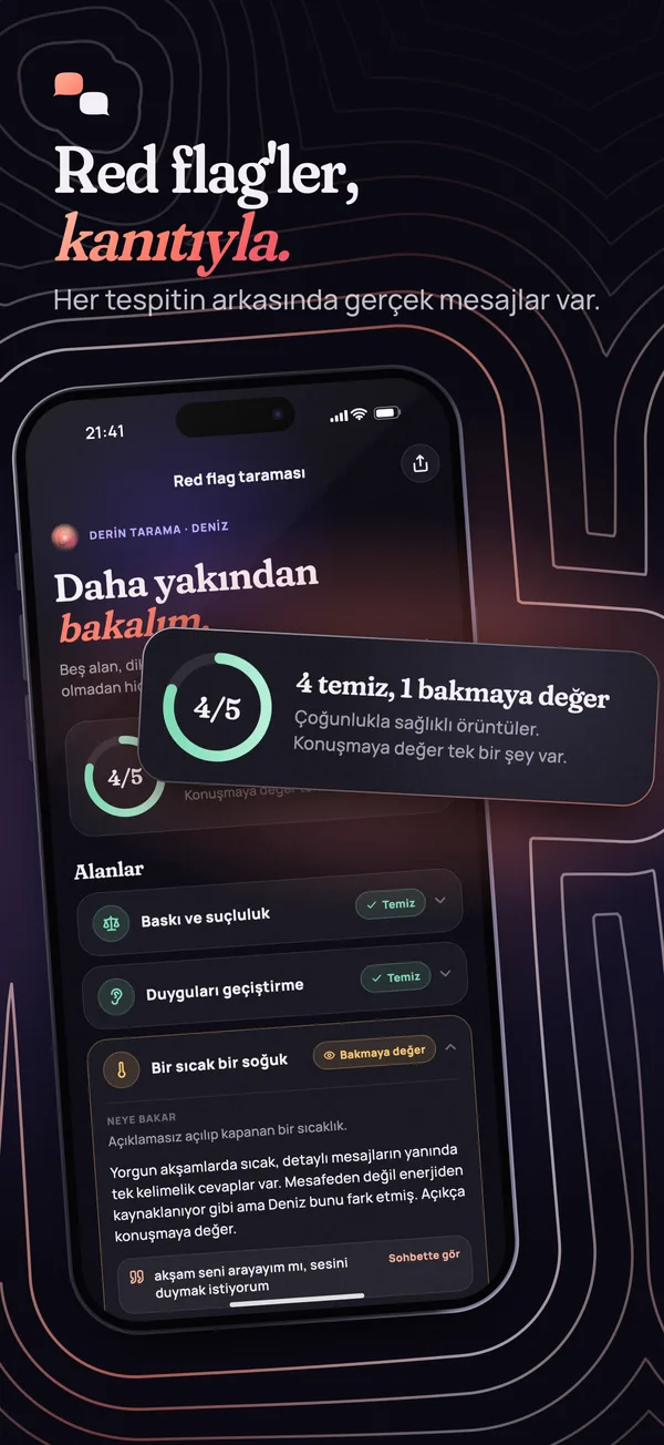 Red flag'ler, kanıtıyla.